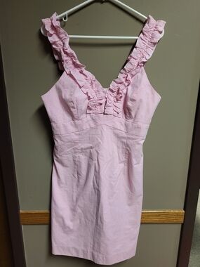 Lilly Pulitzer Pink and White Striped Dress (Pink Label)